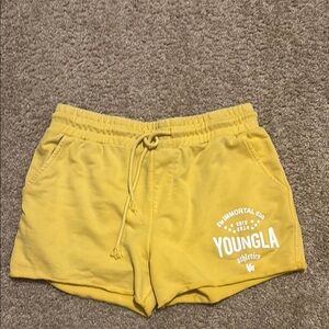 YoungLA Men's Yellow Athletic Shorts